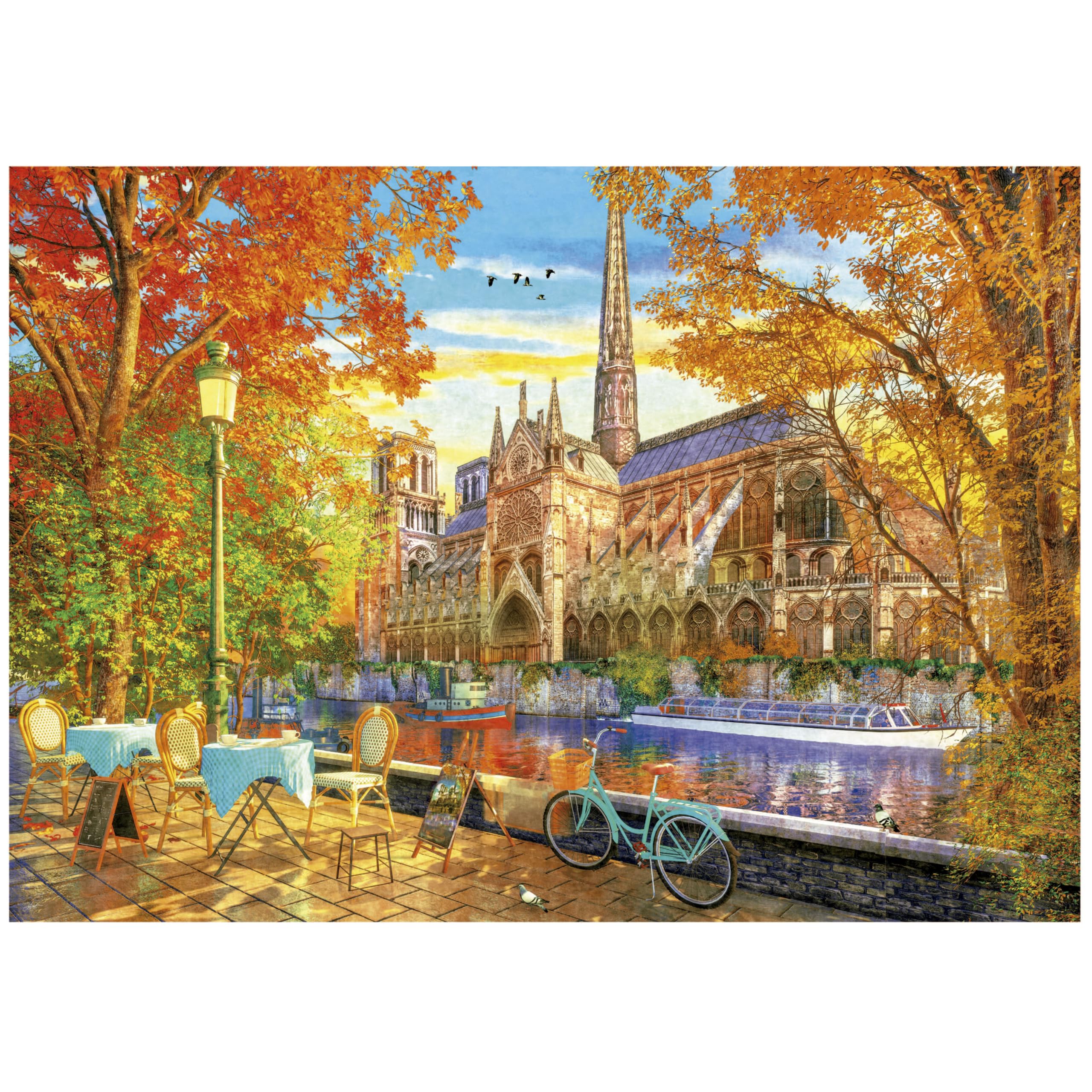 Amazon.com: Educa - Autumn at Notre Dame | 1000 Piece Puzzle